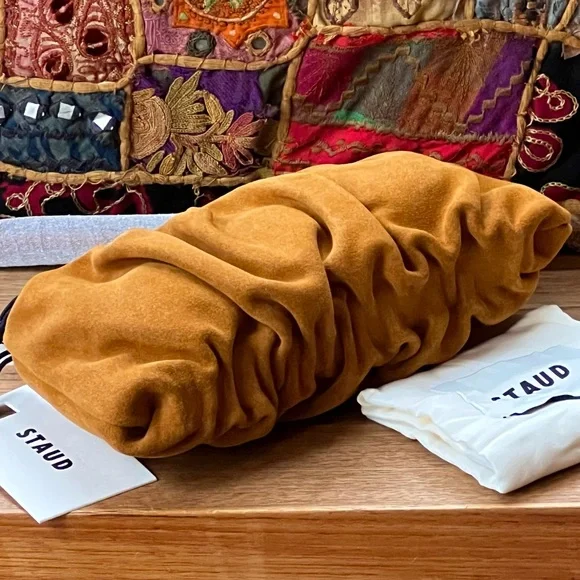 staud bean bag tobacco NWT Staud Bean Bag Tobacco Suede 🌟Rare🌟
